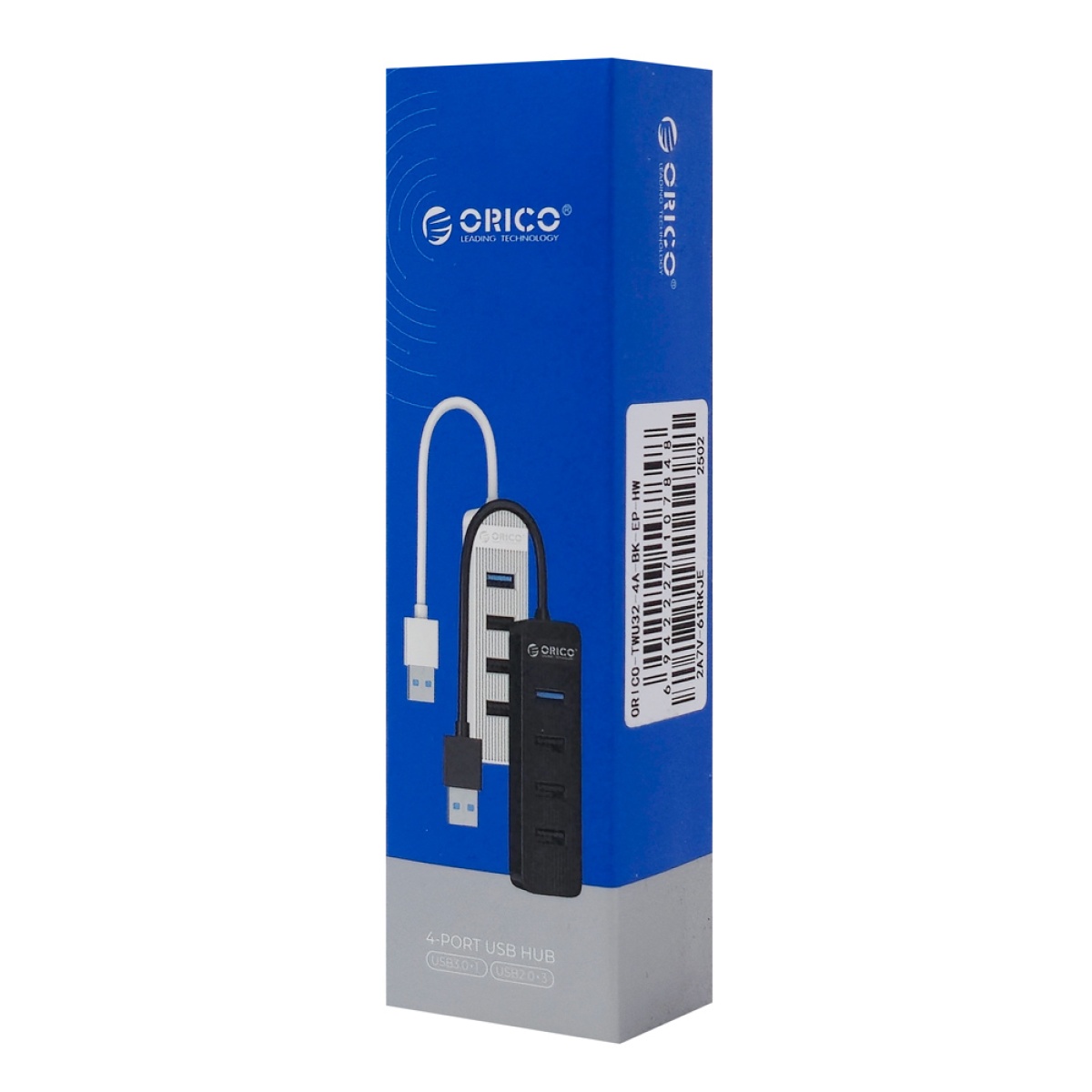 ORICO USB hub TWU32-4A, 4x θυρών, USB 3.0, 5Gbps, USB σύνδεση, έξτρα τροφοδοσία, μαύρο - Image 5