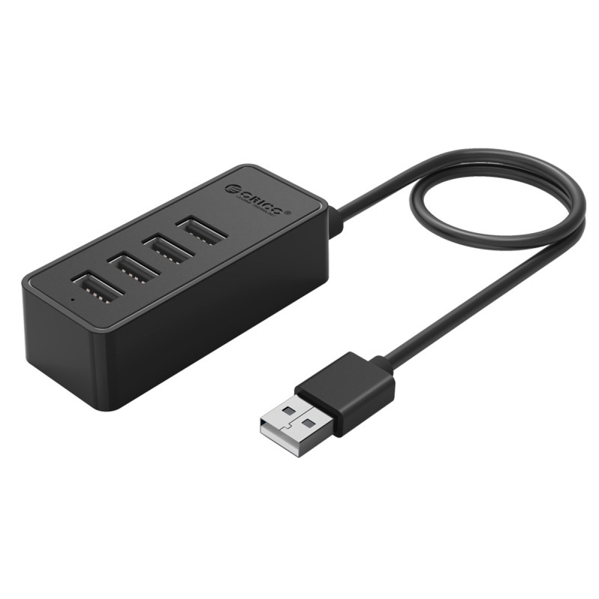 6942227107886 ORICO USB hub W5P-U2, 4x θυρών, USB 2.0, 480Mbps, USB σύνδεση, 1m καλώδιο, μαύρο - Image 1