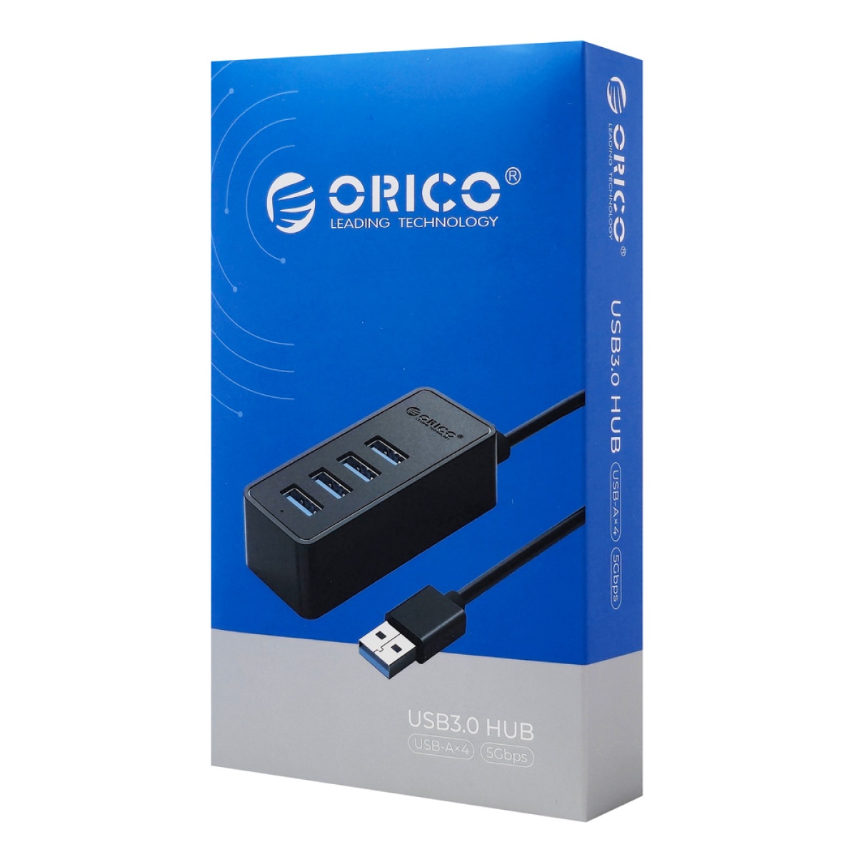 ORICO USB hub W5P-U3, 4x θύρες USB 3.0 5Gbps, USB σύνδεση, 1m καλώδιο, μαύρο - Image 5