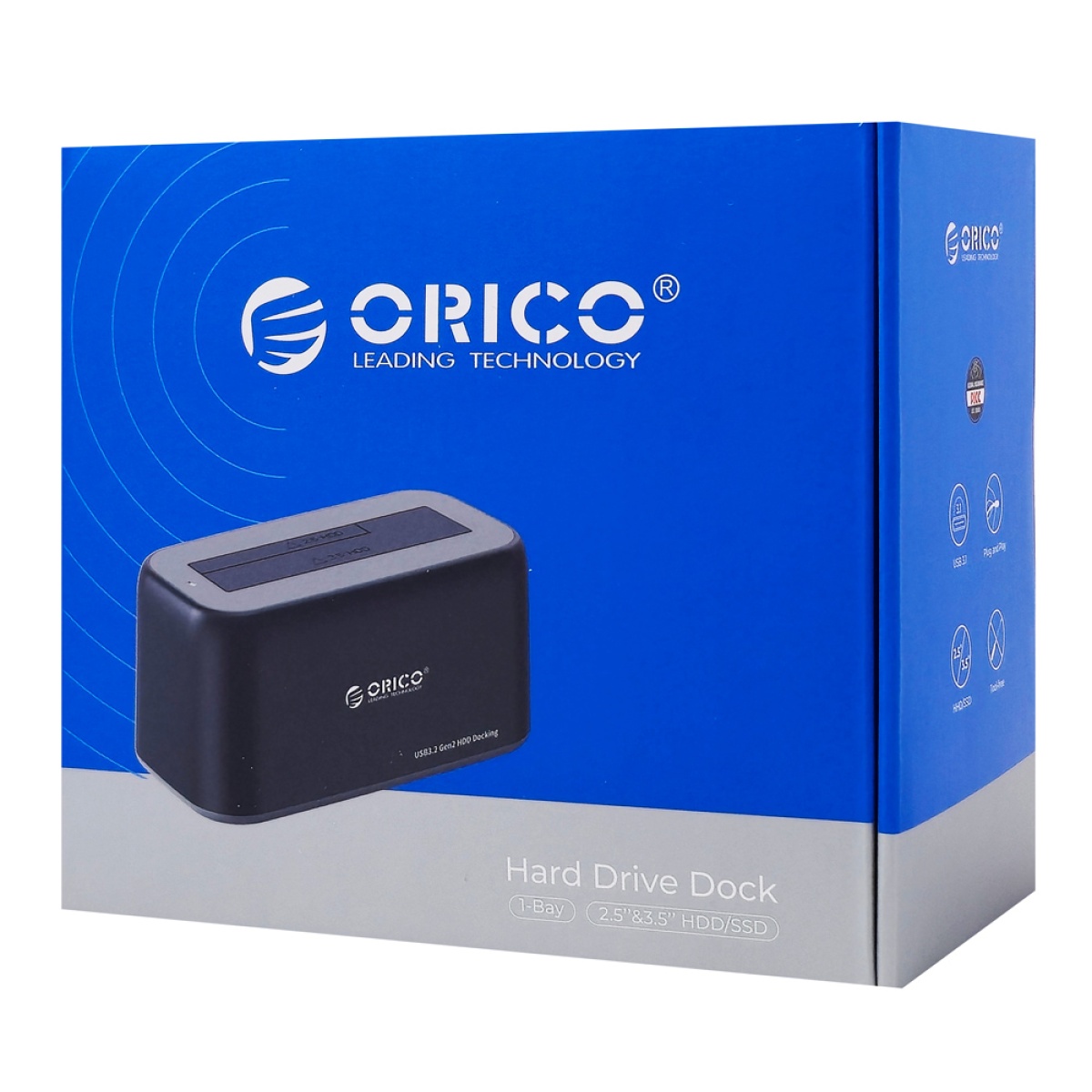ORICO docking station για 2.5" ή 3.5" SATA HDD/SSD 6819C3-V1, 5Gbps, μαύρο - Image 5