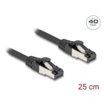 DELOCK καλώδιο δικτύου 80566, CAT 8.1 S/FTP, copper, 2000MHz, 0.25m, μαύρο - Image 2