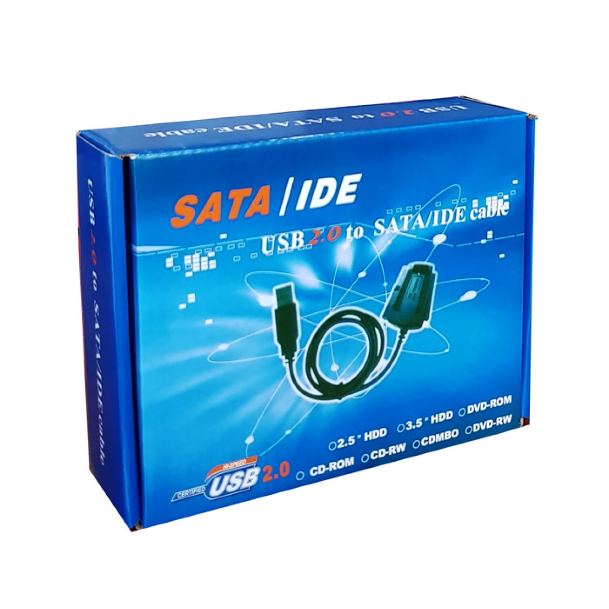POWERTECH Converter USB 2.0 σε IDE & SATA CAB-U122, με τροφοδοσία, 0.8m - Image 2