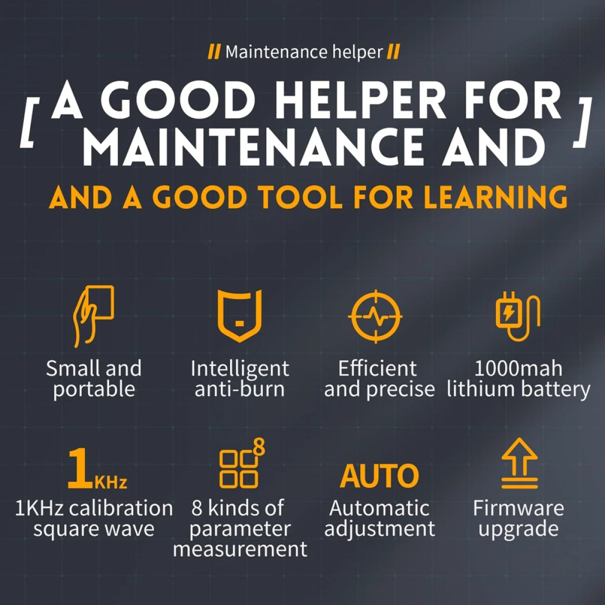 NIRSI παλμογράφος χειρός DSO152, 1 κανάλι, 200KHz, επαναφορτιζόμενος - Image 7