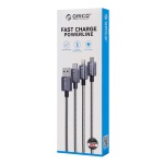 ORICO καλώδιο USB-C GQA60, 60W, 480Mbps, 1m, μαύρο - Image 4