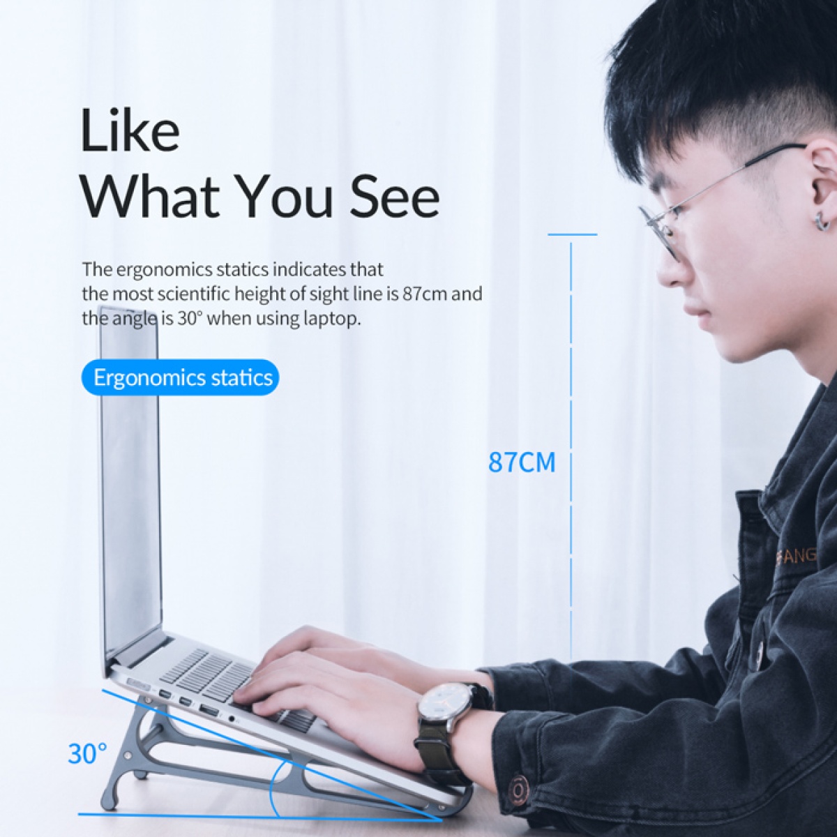 ORICO βάση για laptop MA15, 11-17.4", μεταλλική, γκρι - Image 4