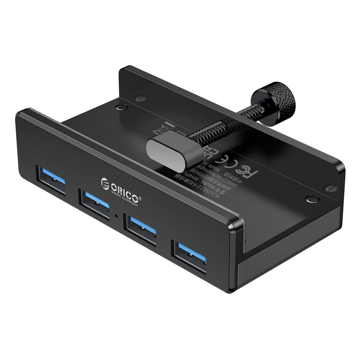 MH4PU-P-BK-BP ORICO USB hub MH4PU-P με σφιγκτήρα, 4x θυρών, 5Gbps, USB σύνδεση, μαύρο - Image 1