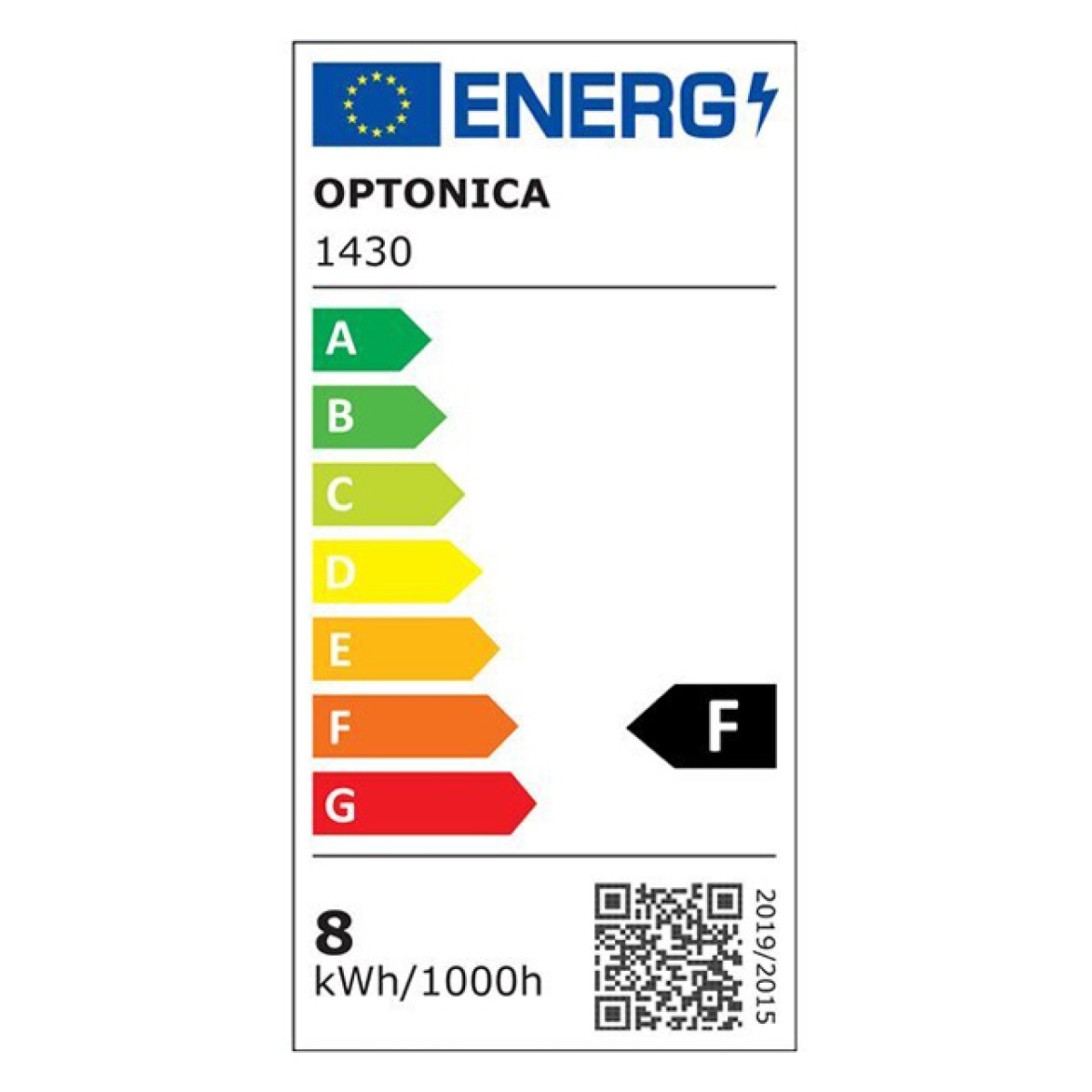 OPTONICA LED λάμπα candle C37 1430, 8W, 2700K, 710lm, E14 - Image 2