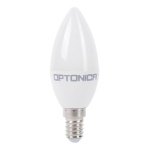 OPTONICA LED λάμπα candle C37 1430, 8W, 2700K, 710lm, E14