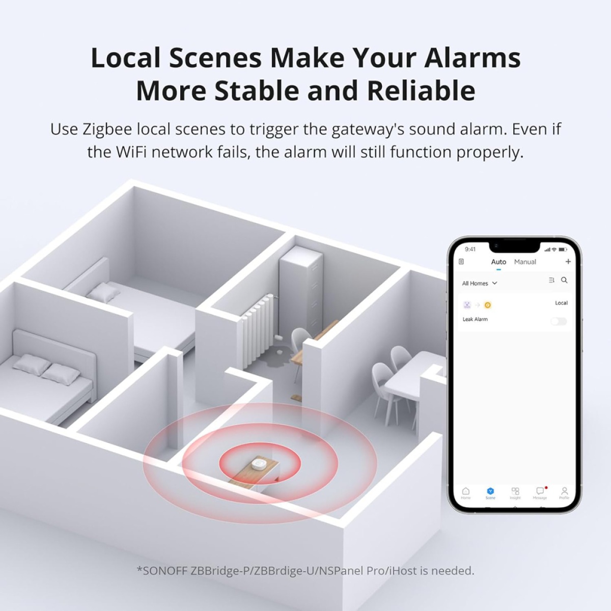 SONOFF smart ανιχνευτής πλημμύρας SNZB-05P, ZigBee, μπαταρίας, λευκός - Image 9