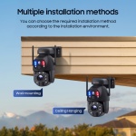 SECTEC smart ηλιακή κάμερα ST-598-6M-4G-20W-EU, 3MP dual lens, 20x zoom, 4G, SD, PTZ - Image 4