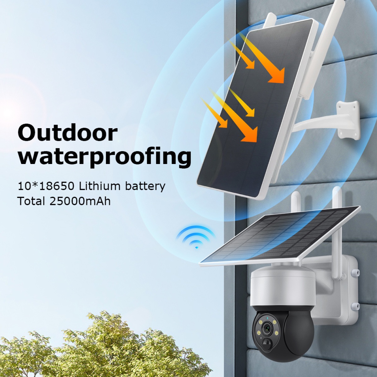 SECTEC ηλιακό router ST-SR09, 4G LTE, 150Mbps, 15000mAh, IP66 - Image 2