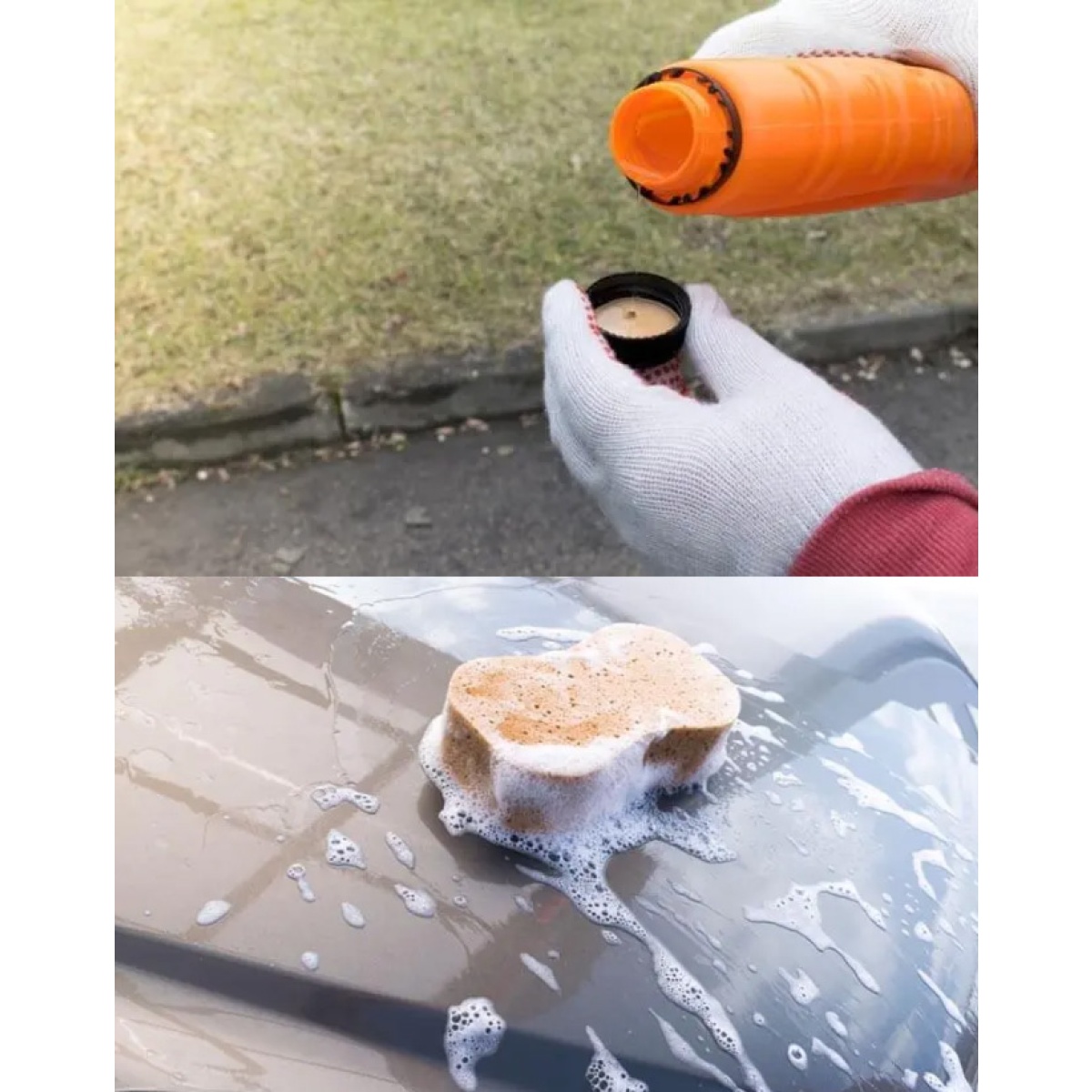 MOJE AUTO σαμπουάν αυτοκινήτου με κερί 19-027E, άρωμα πορτοκάλι, 1.3L - Image 2