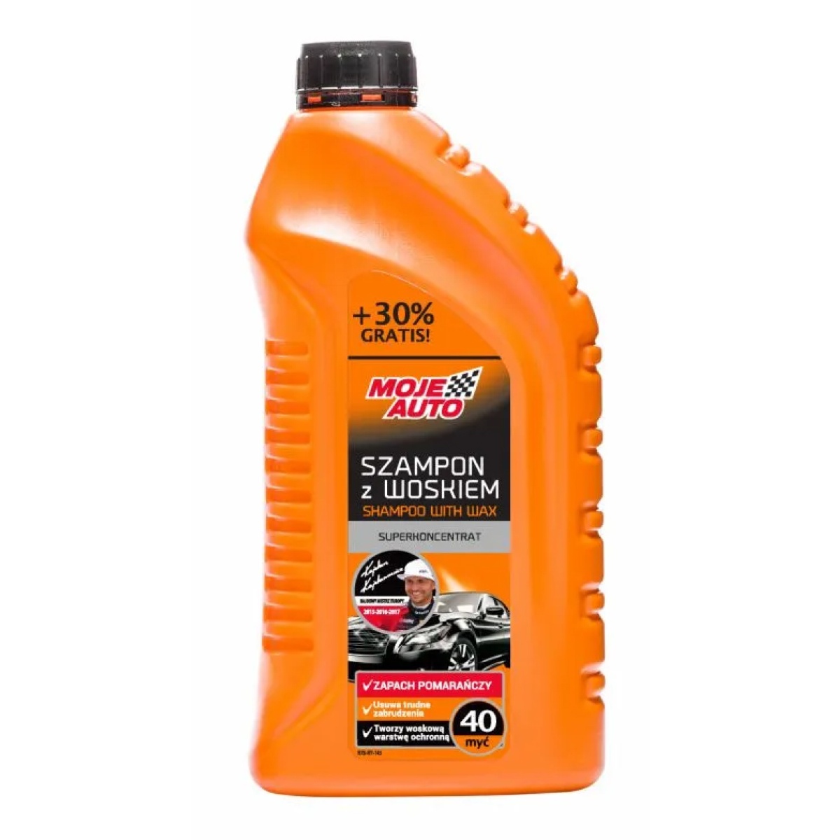 19-027E MOJE AUTO σαμπουάν αυτοκινήτου με κερί 19-027E, άρωμα πορτοκάλι, 1.3L - Image 1