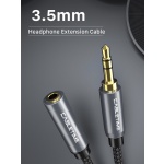 CABLETIME προέκταση καλωδίου ήχου 3.5mm CT-P11F, AUX, 1.8m, μαύρο - Image 2