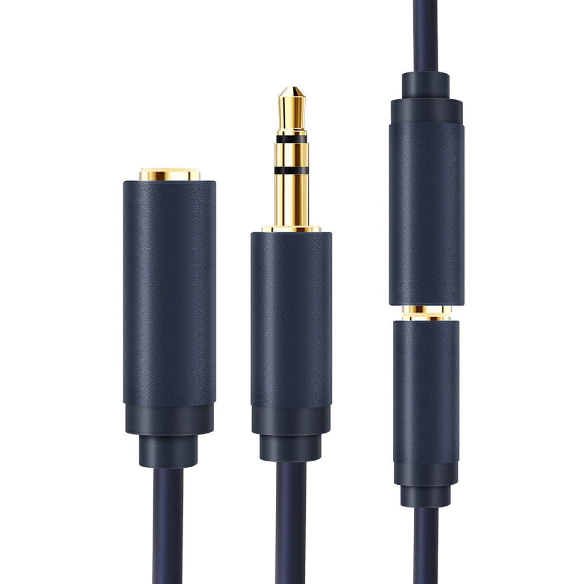 CABLETIME καλώδιο προέκτασης ήχου 3.5mm CT-AV302-H11G, gold plated, 3m, μπλε - Image 2