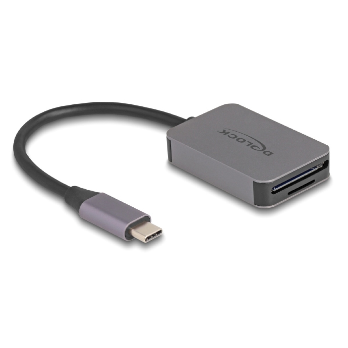 91009 DELOCK card reader 91009 για SD & micro SD, USB-C, 5 Gbps, γκρι - Image 1