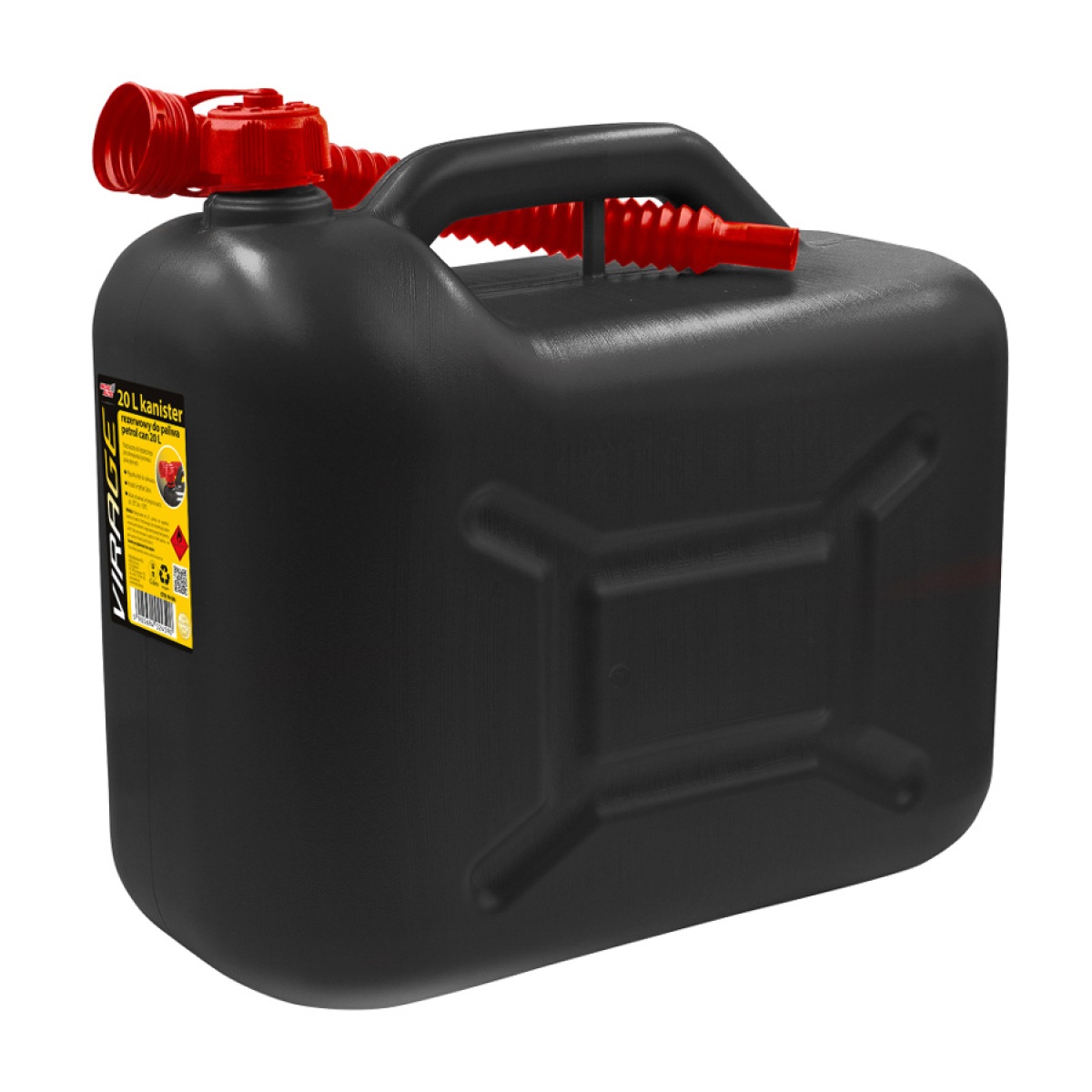 94-066 MOJE AUTO δοχείο καυσίμων 94-066 με σπιράλ, πλαστικό, 20lt, μαύρο - Image 1