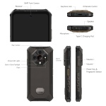 ULEFONE smartphone Armor X16 Pro, 6.56", 8/256GB, 5G, 10360mAh, IP68/IP69K/MIL-STD-810H, μαύρο - Image 7