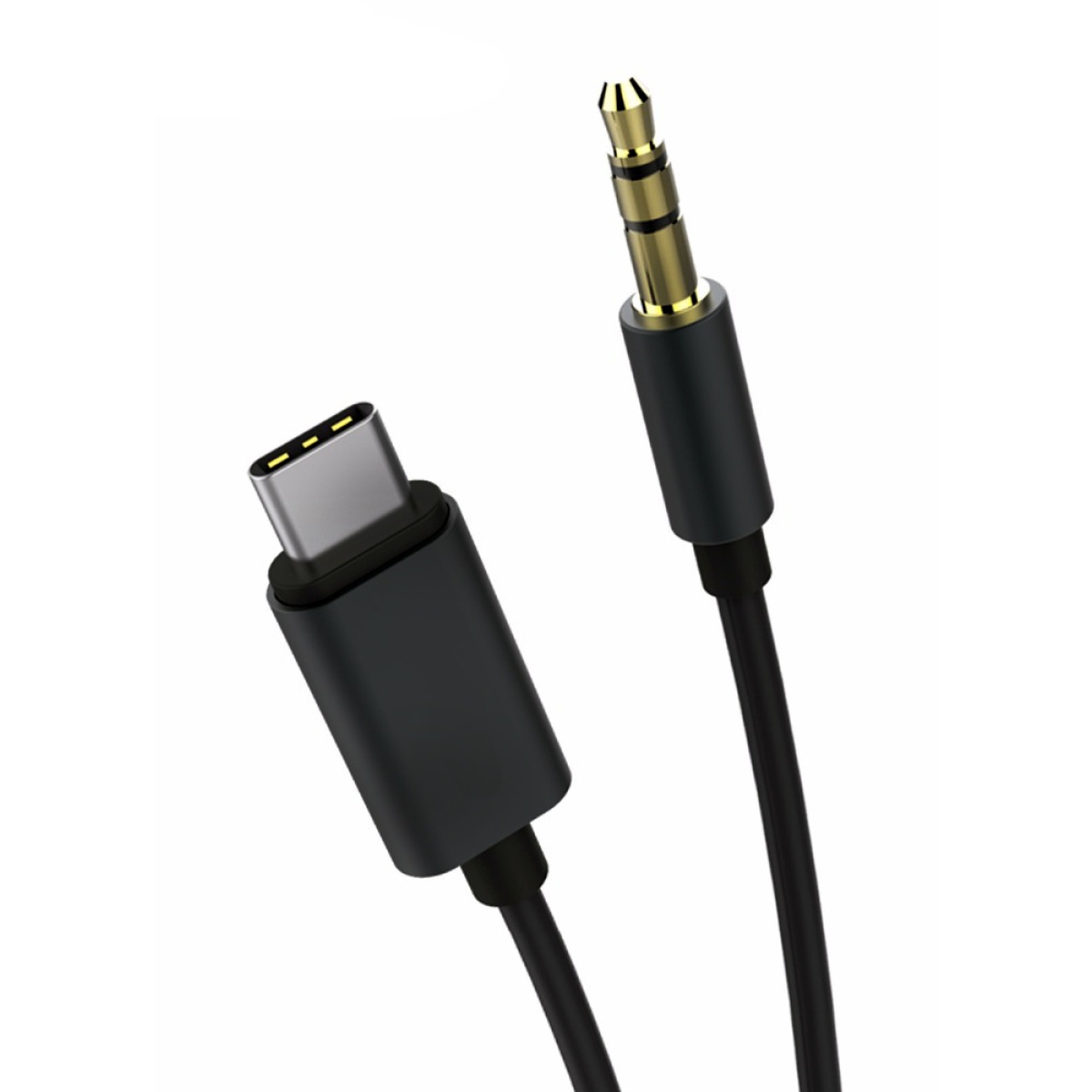 POWERTECH καλώδιο USB-C σε 3.5mm CAB-UC017, 1m, μαύρο - Image 1