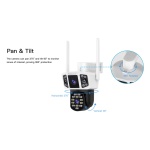 VSTARCAM smart κάμερα CS667DR, dual lens, 3MP, WiFi, SD, PTZ, IP66 - Image 6