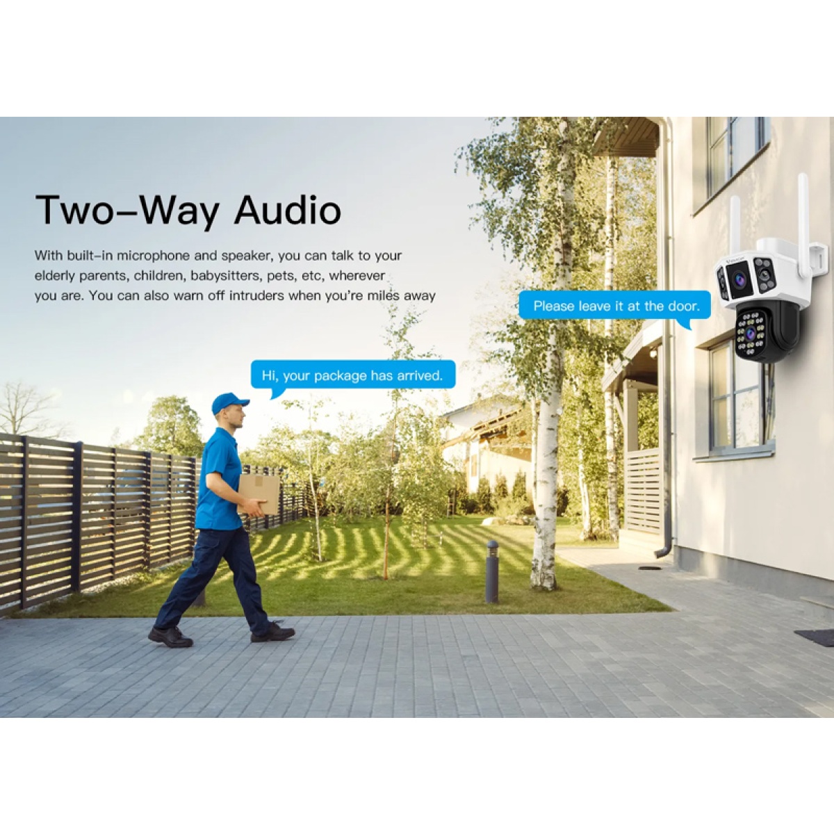 VSTARCAM smart κάμερα CS667DR, dual lens, 3MP, WiFi, SD, PTZ, IP66 - Image 10