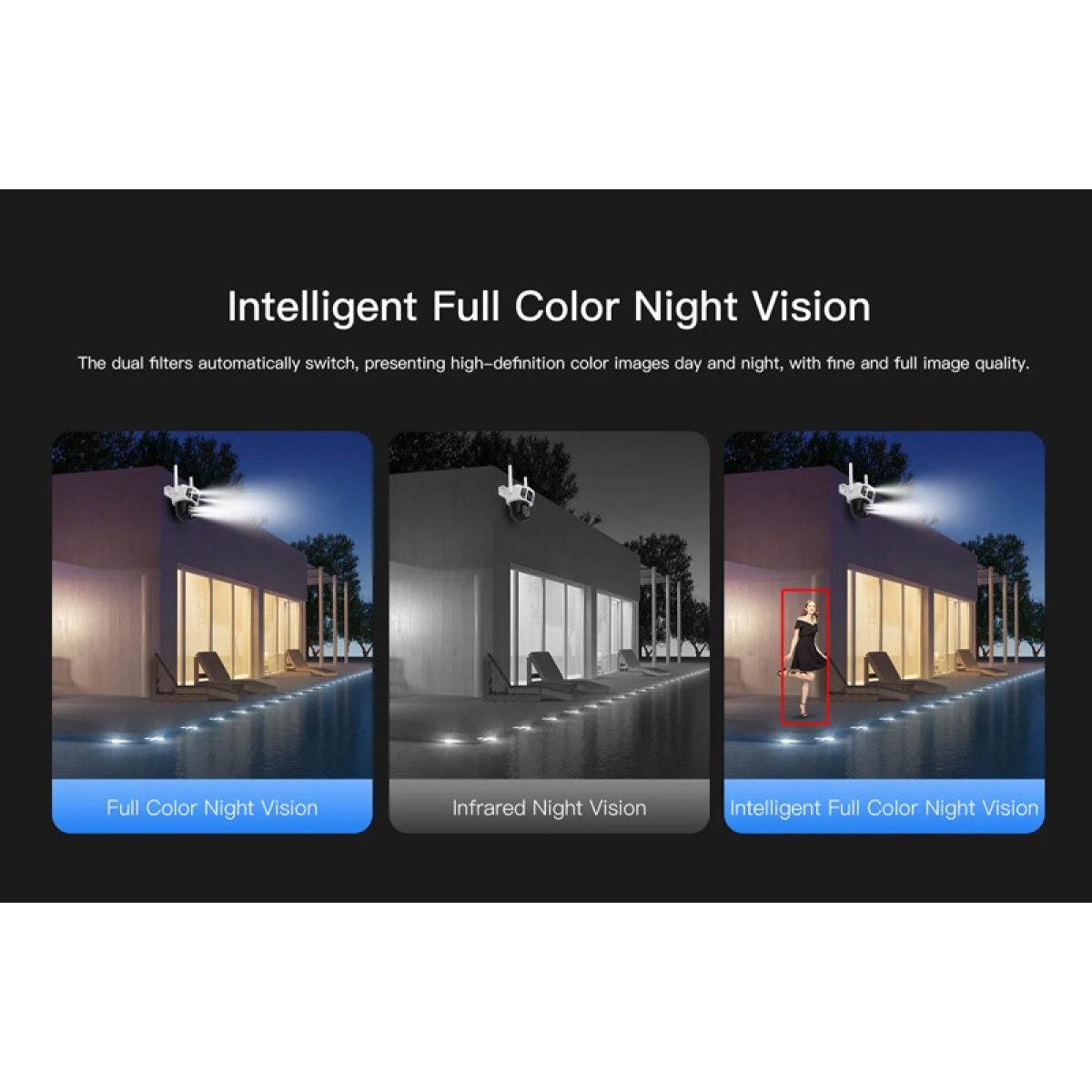 VSTARCAM smart κάμερα CS667DR, dual lens, 3MP, WiFi, SD, PTZ, IP66 - Image 11