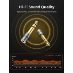 CABLETIME αντάπτορας ήχου 6.3mm σε 3.5mm CT-6M3F-AG, gold plated, γκρι - Image 5