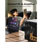 CABLETIME αντάπτορας ήχου 6.3mm σε 3.5mm CT-6M3F-AG, gold plated, γκρι - Image 7