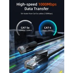CABLETIME καλώδιο δικτύου CT-CAT6U, CAT 6 UTP, 250 MHz, CCA, 5m, μαύρο - Image 4