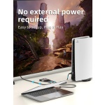 CABLETIME HDMI switch CT-HS4K-AG, 2 σε 1, 4K/60Hz, bi-directional, γκρι - Image 2