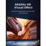 CABLETIME HDMI switch CT-HS4K-AG, 2 σε 1, 4K/60Hz, bi-directional, γκρι - Image 3