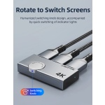 CABLETIME HDMI switch CT-HS4K-AG, 2 σε 1, 4K/60Hz, bi-directional, γκρι - Image 4