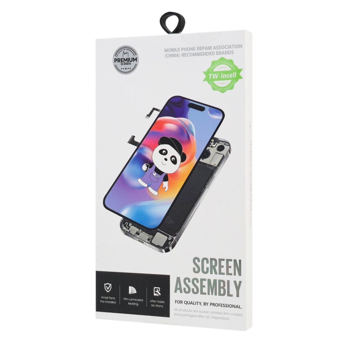 TW INCELL LCD για iPhone 14 Pro, camera-sensor ring, earmesh, μαύρη - Image 2