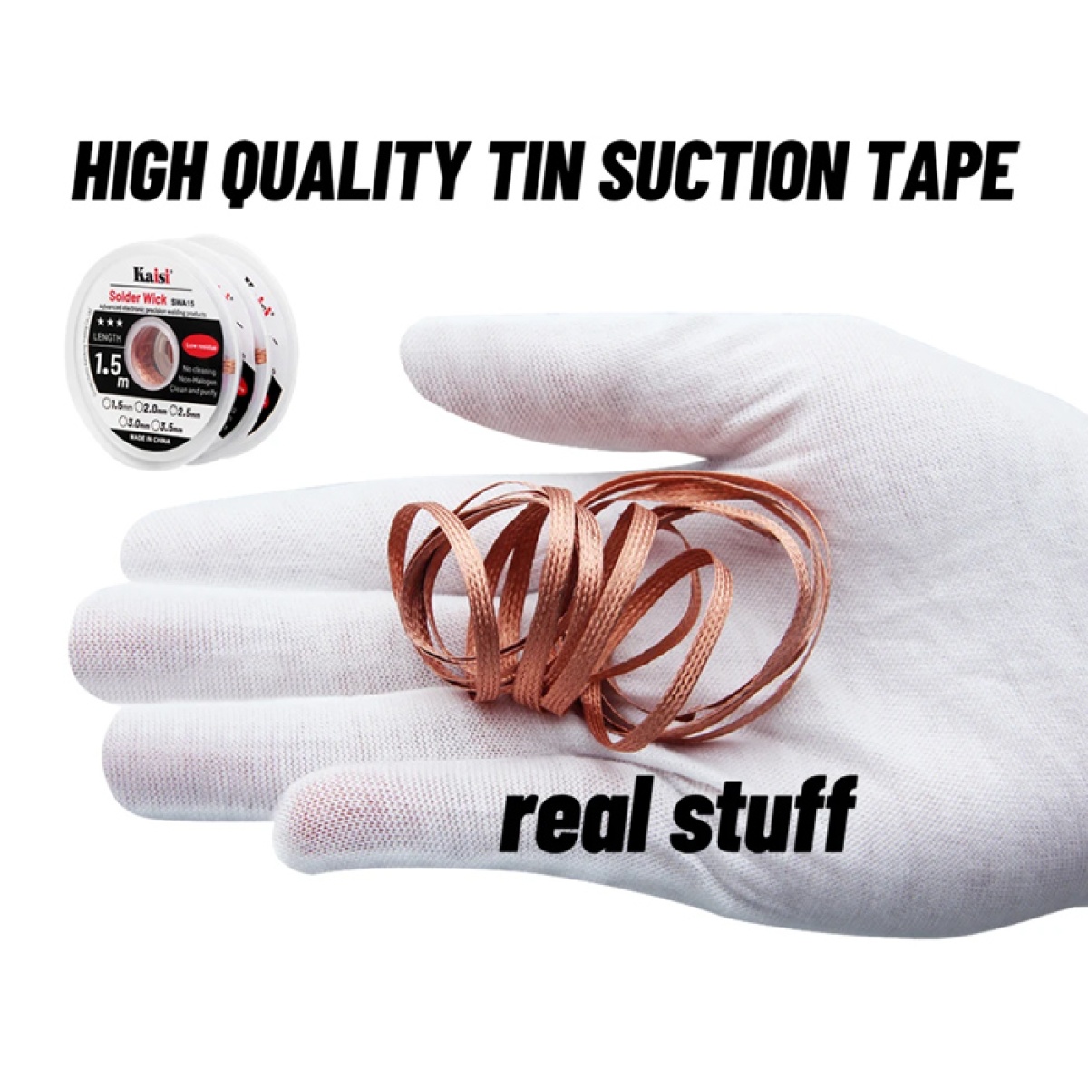 KAISI σύρμα αποκόλλησης KAI-3015, χαλκού, 3mm x 1.5m - Image 3