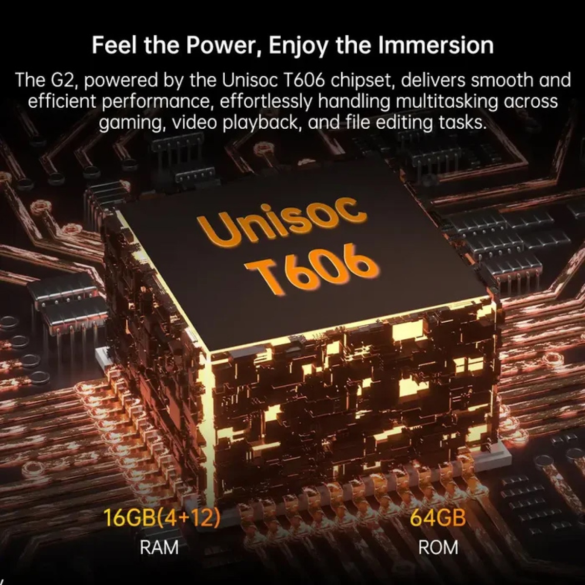 OUKITEL smartphone G2, 6", 4/64GB, 6300mAh, IP68/IP69K, μαύρο - Image 3