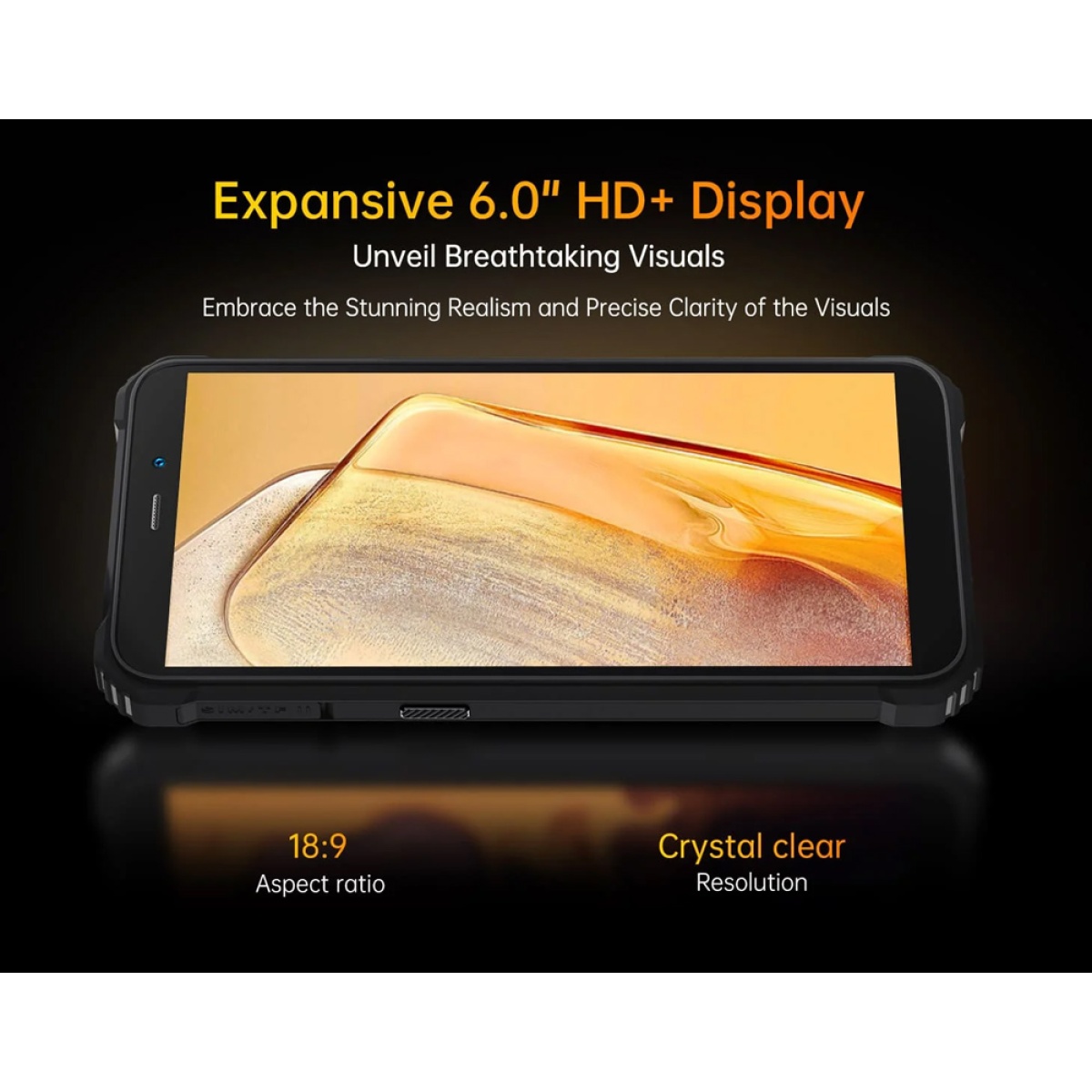 OUKITEL smartphone G2, 6", 4/64GB, 6300mAh, IP68/IP69K, μαύρο - Image 7