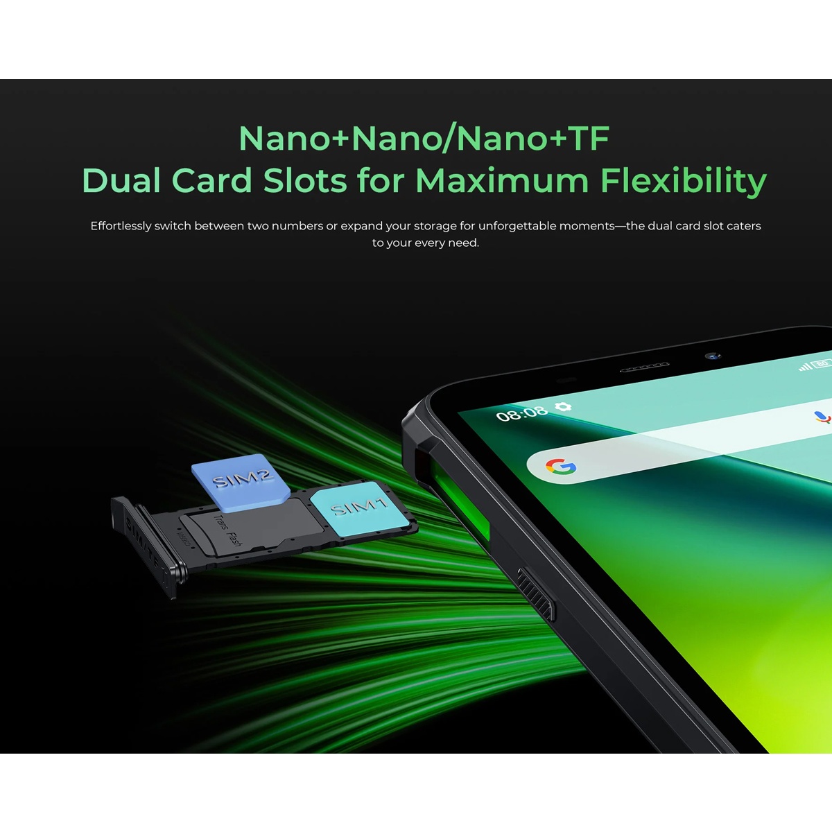 OUKITEL smartphone G5, 6", 4/128GB, 6300mAh, IP68/IP69K, μαύρο - Image 9