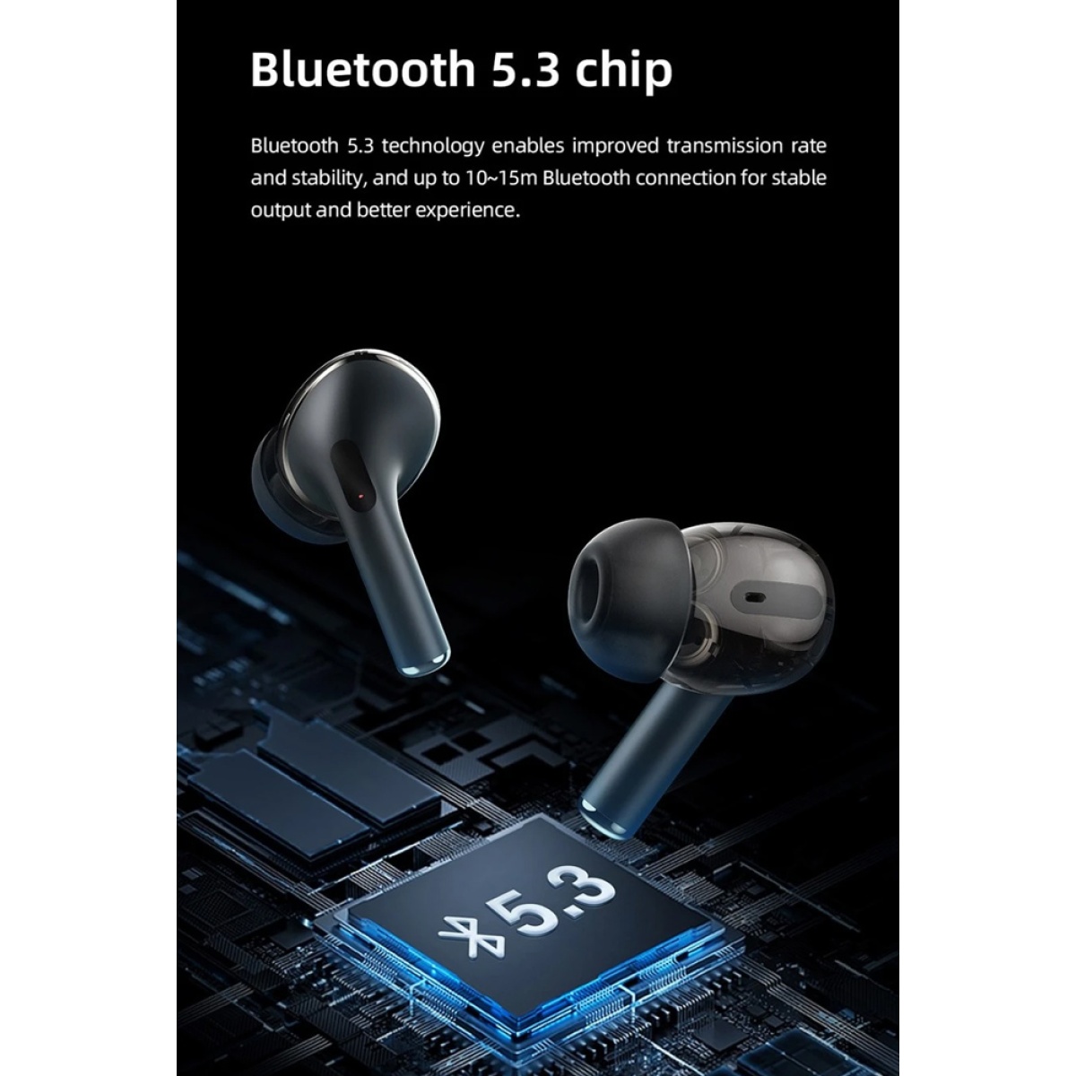 MIBRO earphones με θήκη φόρτισης M1, TWS, ENC, 25/350mAh, μπλε - Image 4