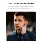 MIBRO earphones με θήκη φόρτισης M1, TWS, ENC, 25/350mAh, μπλε - Image 5