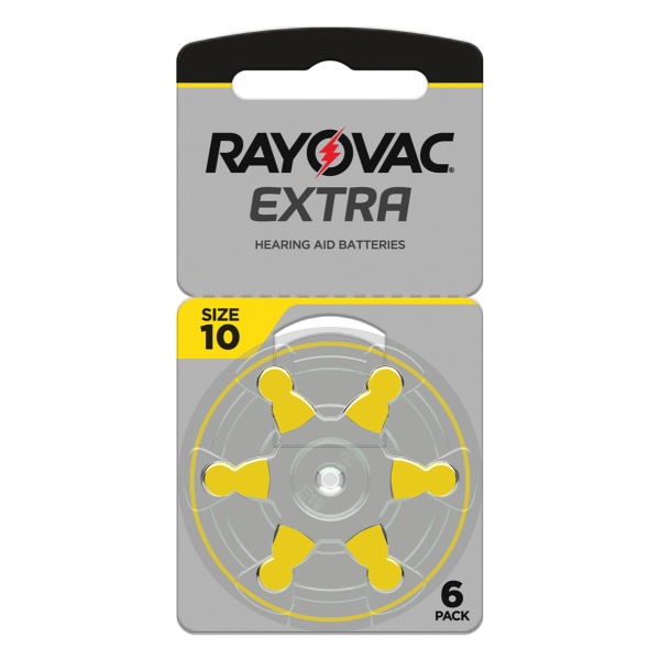 RAYOVAC μπαταρίες ακουστικών βαρηκοΐας 10MF, mercury free, 1.45V, 6τμχ