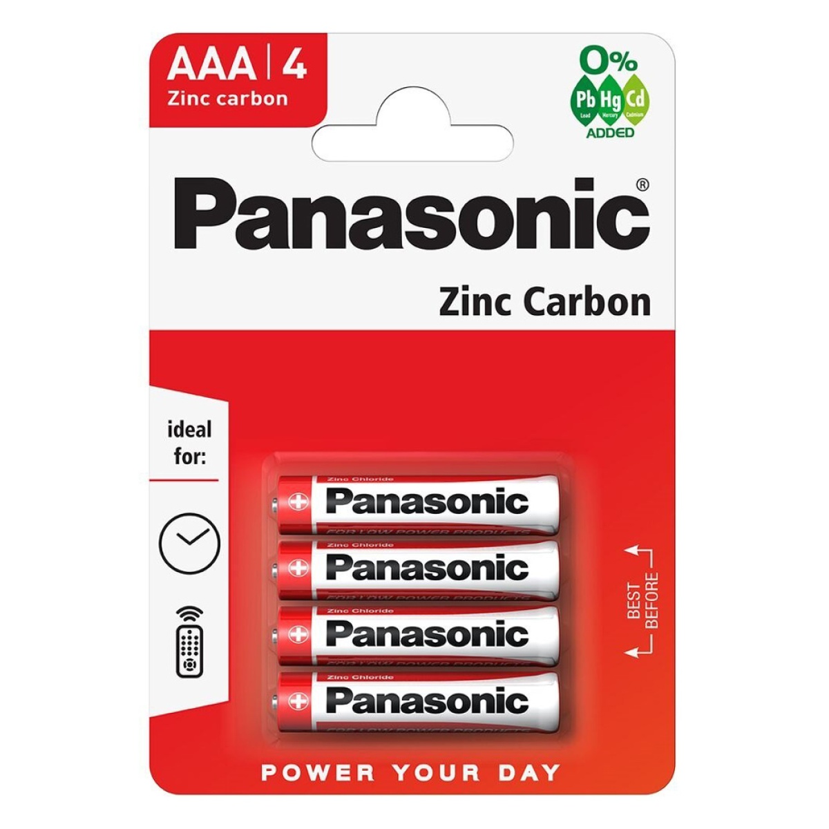 5410853032861 PANASONIC μπαταρίες Zinc Carbon, AAA/R03, 1.5V, 4τμχ - Image 1