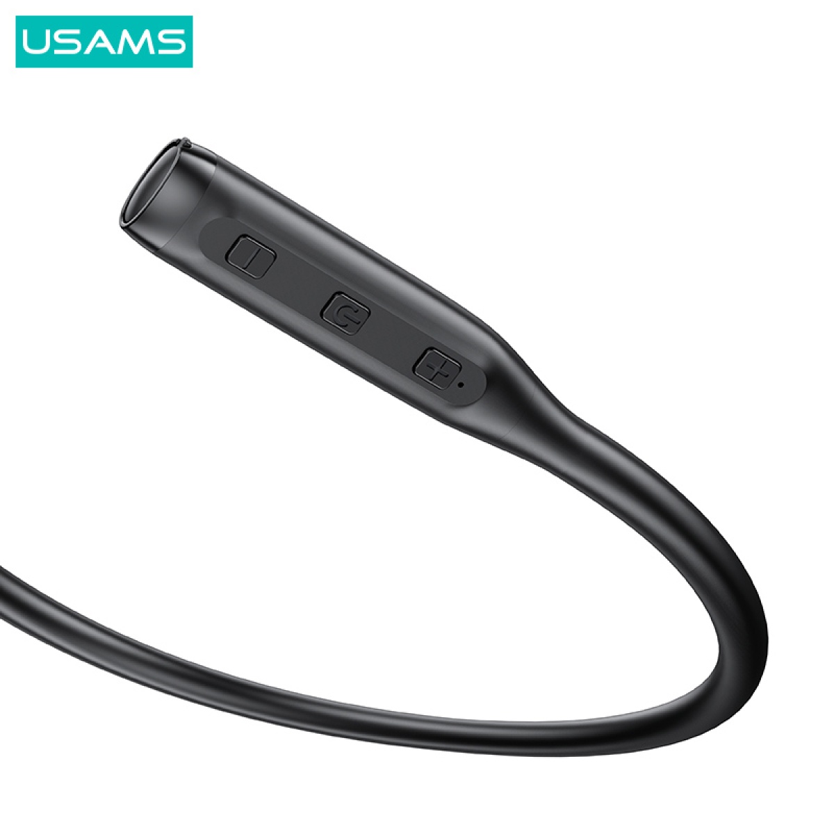 USAMS earphones YQ24 με μαγνήτη, Bluetooth, 130mAh, μαύρα - Image 5