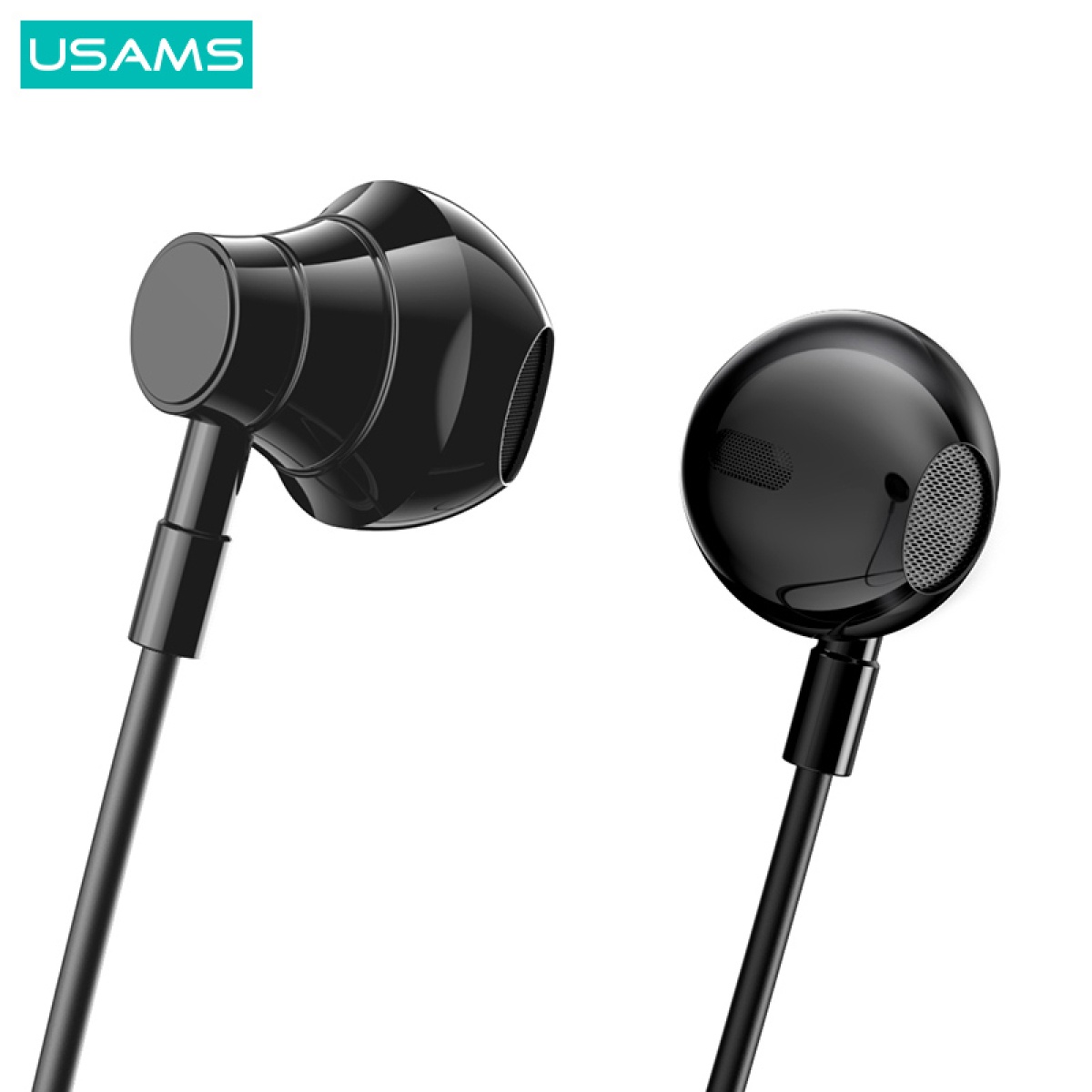 USAMS earphones YQ24 με μαγνήτη, Bluetooth, 130mAh, μαύρα - Image 6