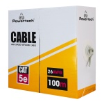 POWERTECH καλώδιο δικτύου CAB-N287, Cat 5e U/UTP, CCA, 26AWG, 100m, γκρι - Image 3