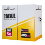 POWERTECH καλώδιο δικτύου CAB-N290, Cat 5e U/UTP, CCA 26AWG, 305m, μαύρο - Image 3