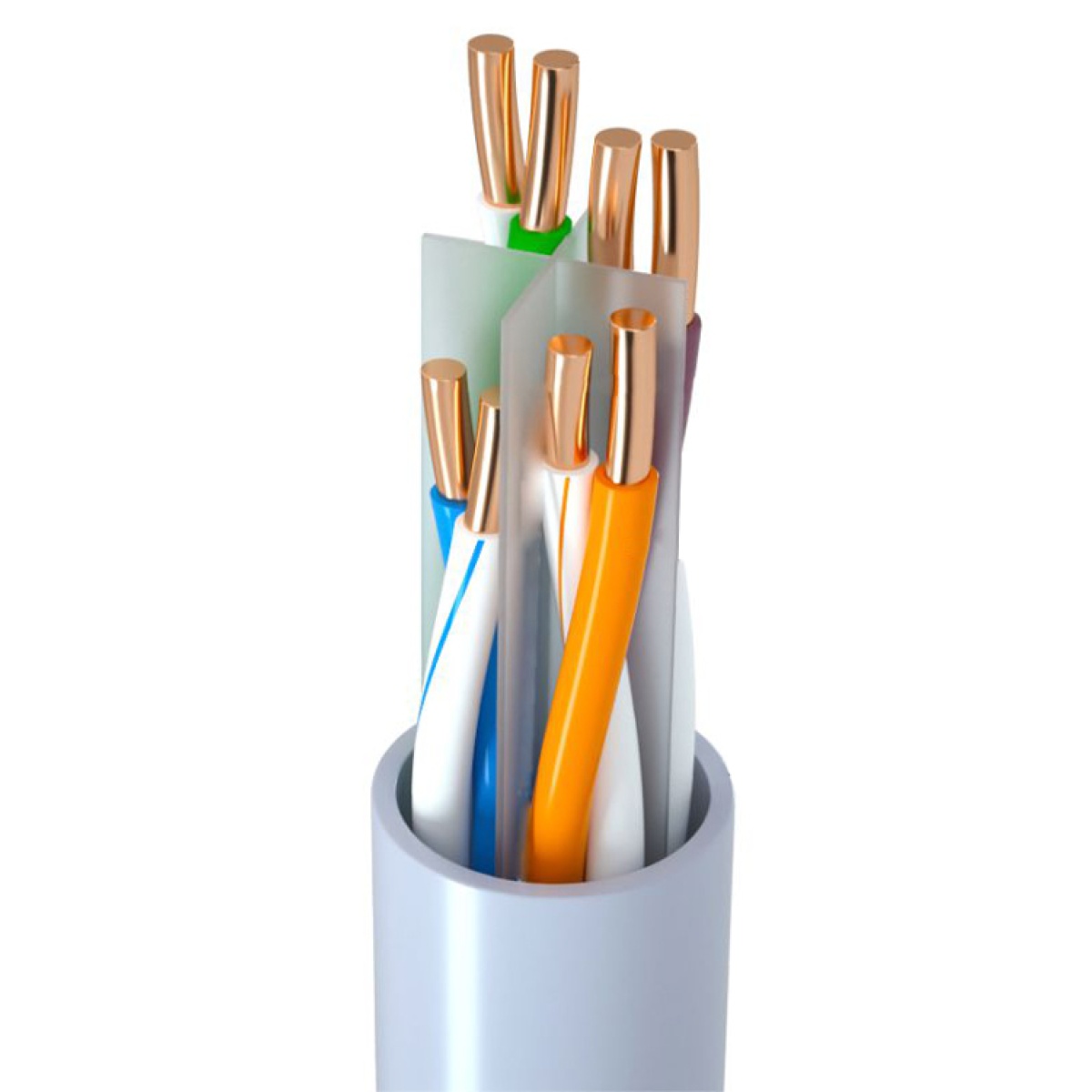 CAB-N292 POWERTECH καλώδιο δικτύου CAB-N292, Cat 6 U/UTP, CCA, 24AWG, 305m, γκρι - Image 1