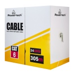 POWERTECH καλώδιο δικτύου CAB-N294, Cat 6 U/UTP, CCA, 24AWG, 305m, μαύρο - Image 3