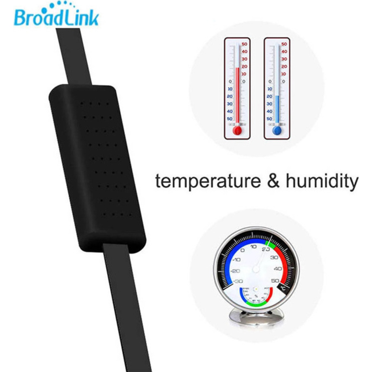BROADLINK καλώδιο με αισθητήρα ανίχνευσης θερμοκρασίας & υγρασίας HTS2 - Image 2