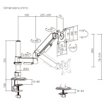 BRATECK βάση γραφείου οθόνης LDT97-C012PE, 17-32", έως 9kg - Image 6