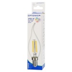 OPTONICA LED λάμπα Candle C35T Filament 1481, 4W, 4500K, E14, 400lm - Image 2